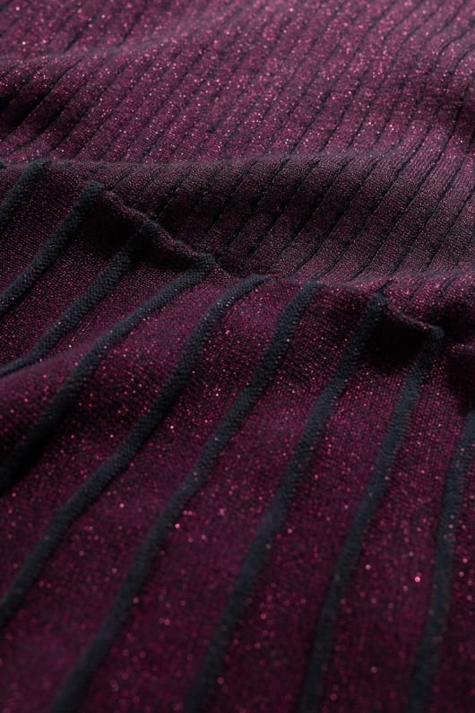 verre tige scintillante robe en tricot