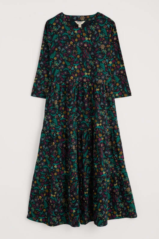 traits à volants robe de en gots-coton biologique certifié jersey