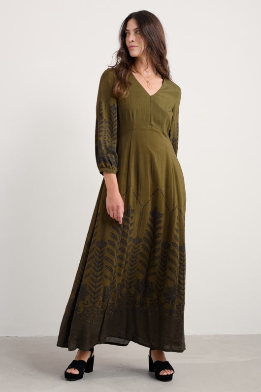 haut bois robe imprimée