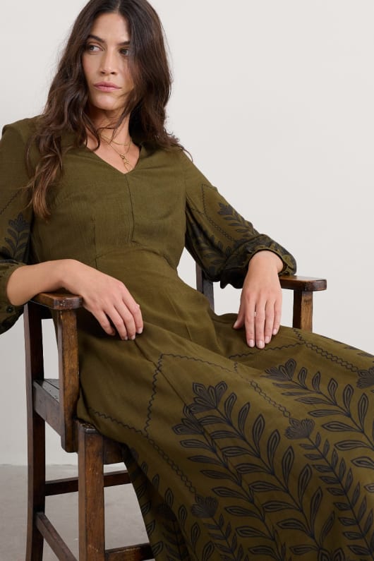 haut bois robe imprimée