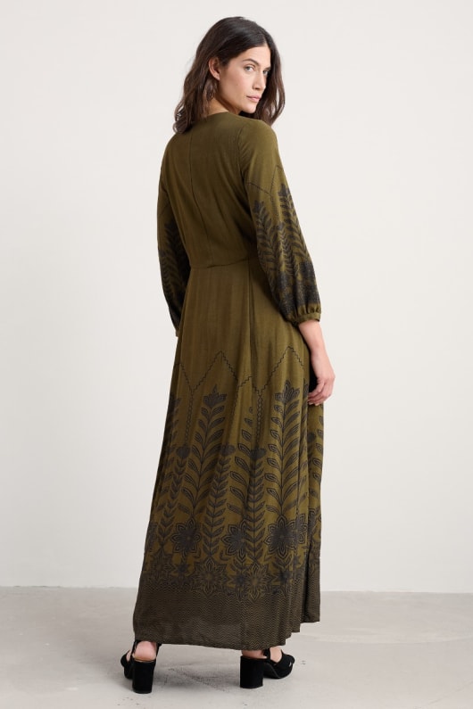 haut bois robe imprimée