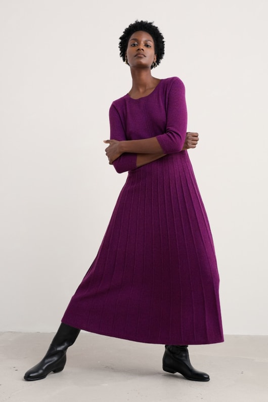 chanson folklorique tricoté robe midi