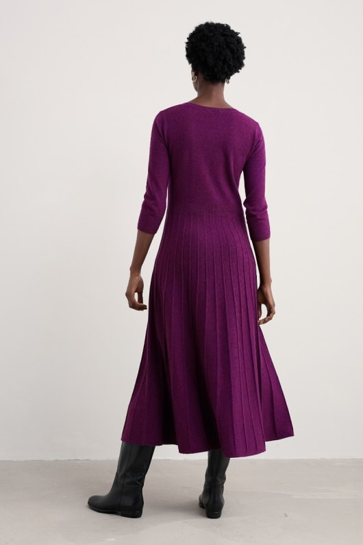 chanson folklorique tricoté robe midi
