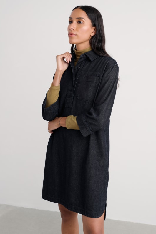 guide chemise en denim robe