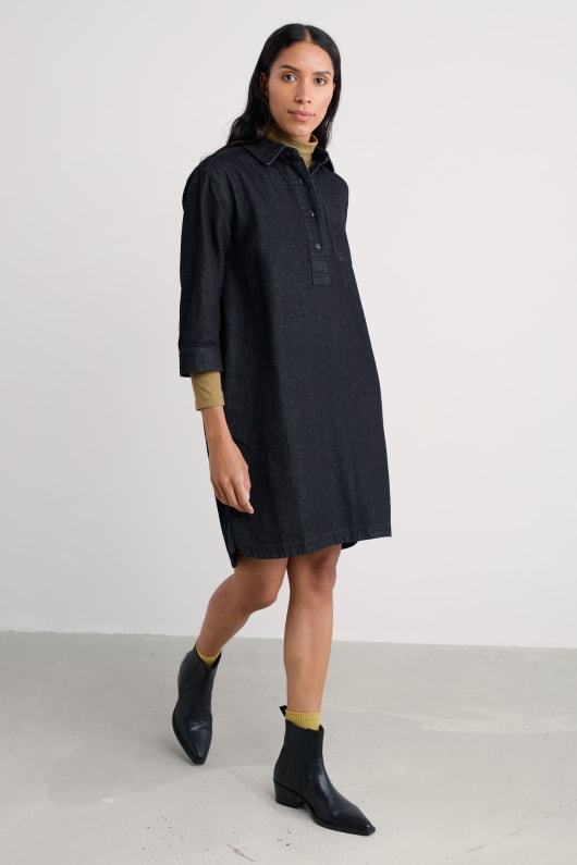 guide chemise en denim robe