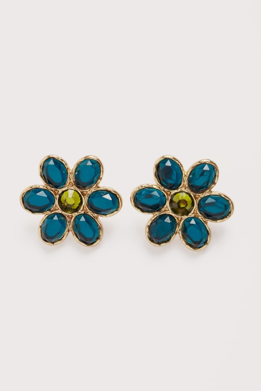 facettes de blooms de boucles doreilles