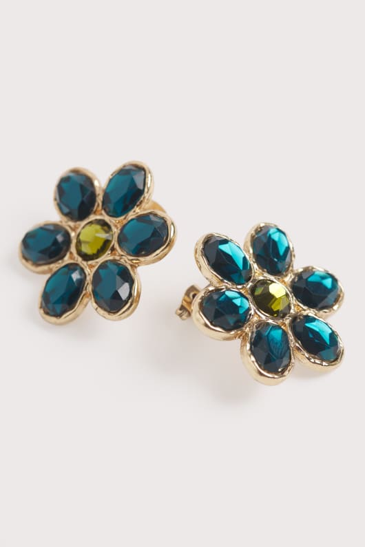 facettes de blooms de boucles doreilles