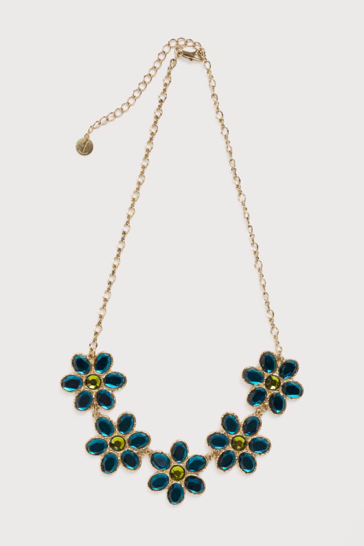 facettes fleurit collier