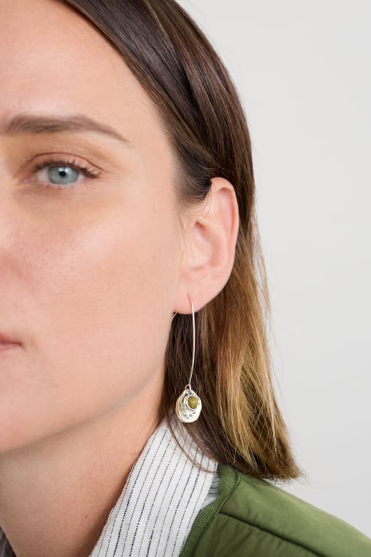 double disque de baisse de boucles doreilles