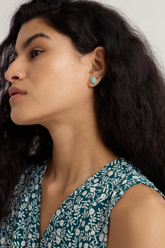 dewi en laiton de goujon de boucles doreilles