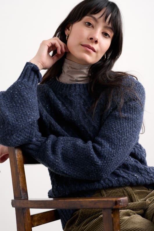 tressa cable knit jumper