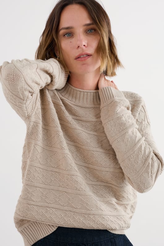 penkestle pull tricoté contient de coton recyclé