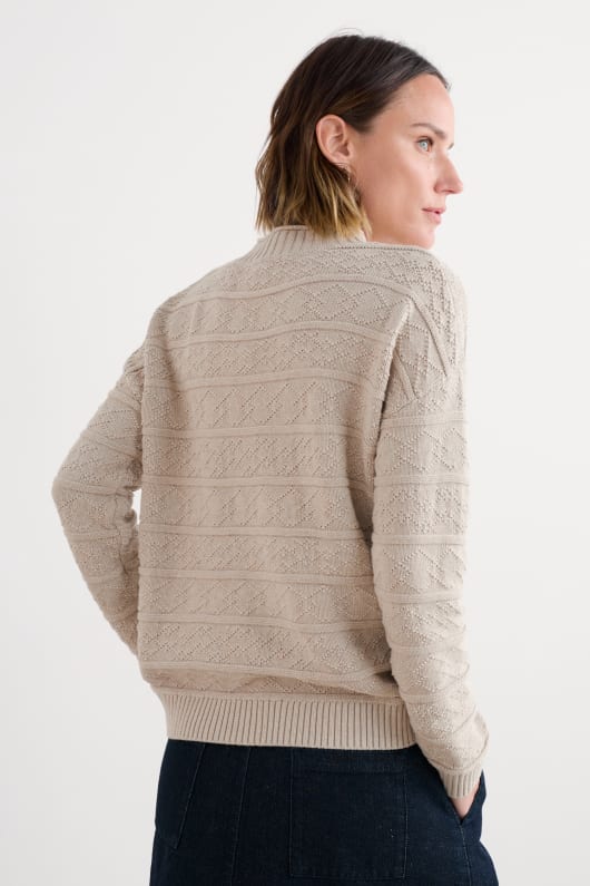 penkestle pull tricoté contient de coton recyclé