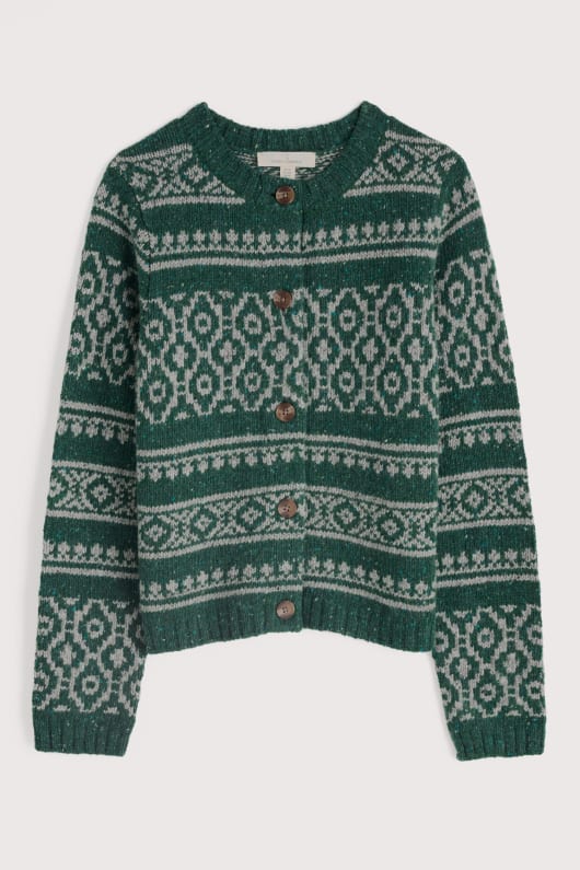 castwork cardigan en tricot fair isle