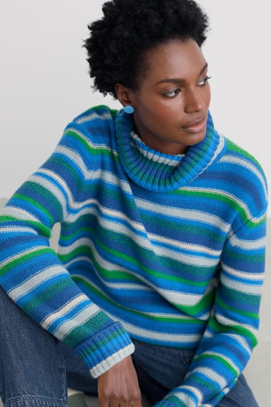 braque mélange de laine dagneau roll neck jumper