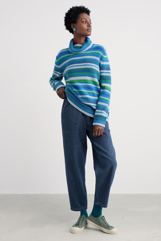 braque mélange de laine dagneau roll neck jumper