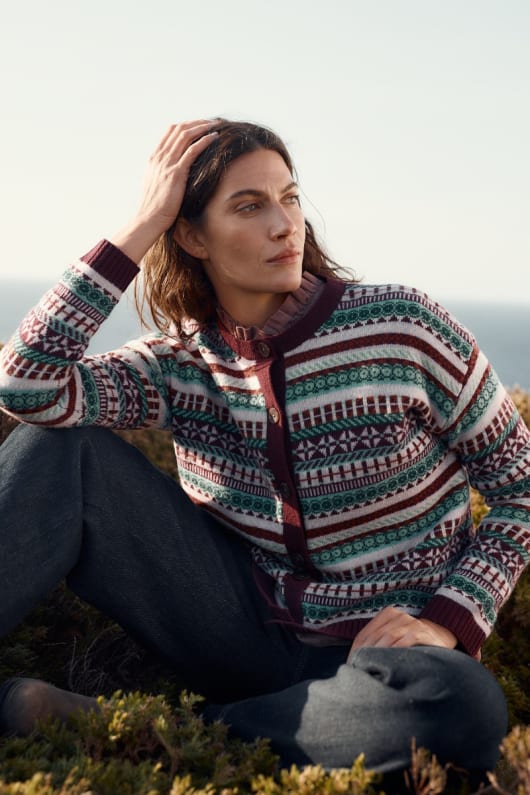 copperhouse fair isle cardigan