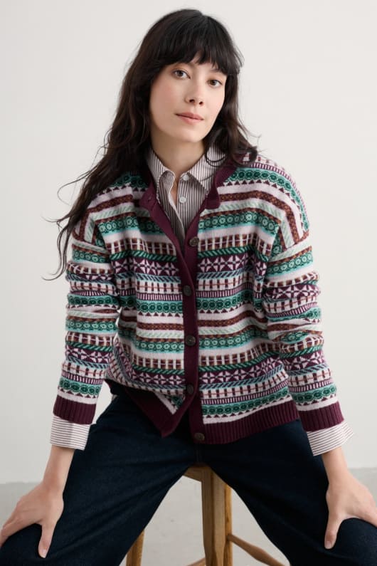 copperhouse fair isle cardigan
