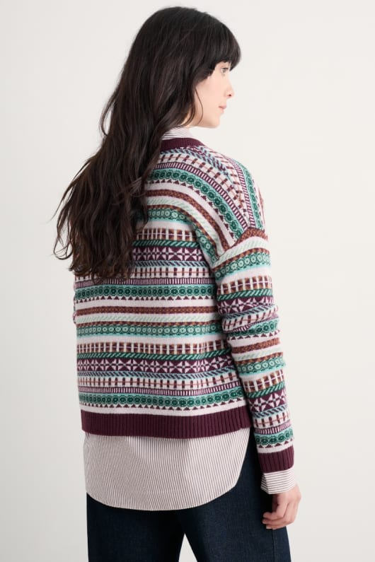 copperhouse fair isle cardigan
