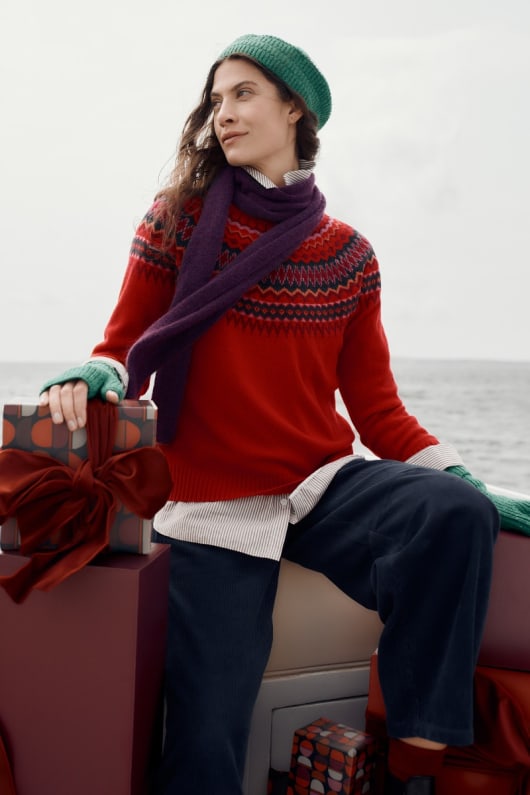 rouget grondin de la tête du cavalier de fair isle