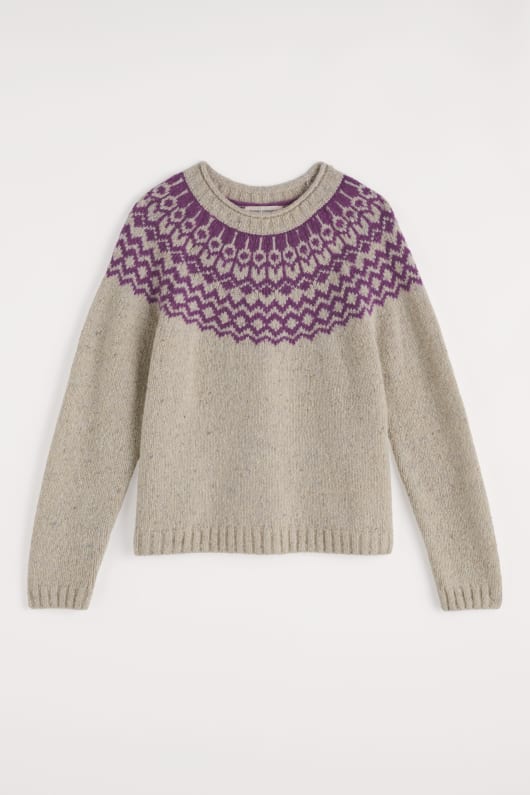 port kinnis cavalier de fair isle avec de la laine mérinos