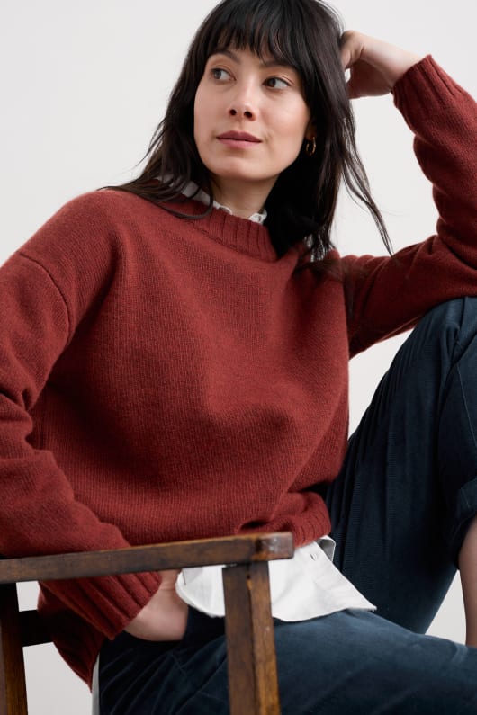 le soir de la baie crew neck jumper