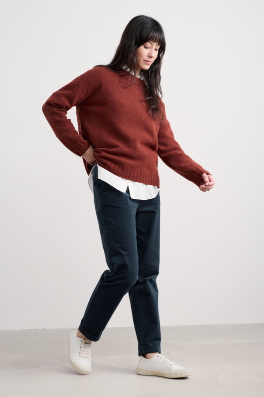 le soir de la baie crew neck jumper