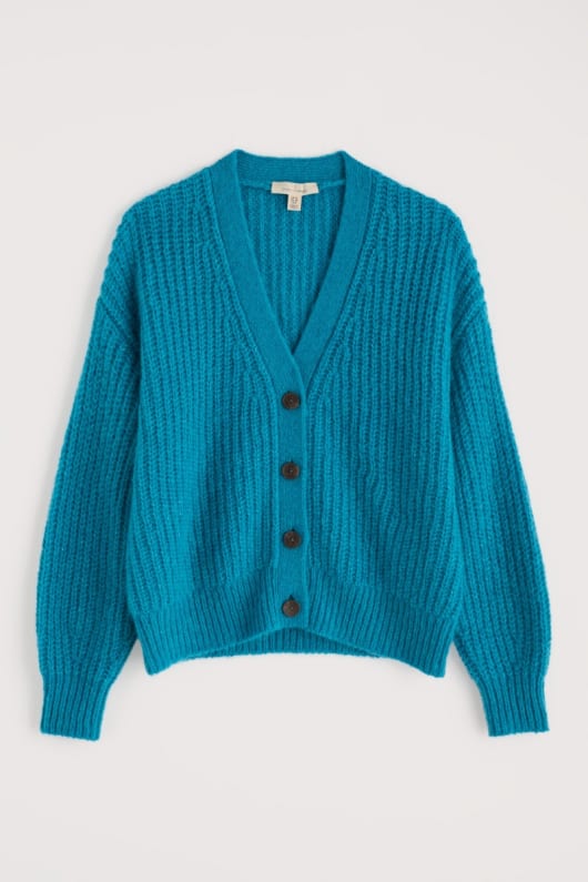 touche v-cou cardigan en mohair