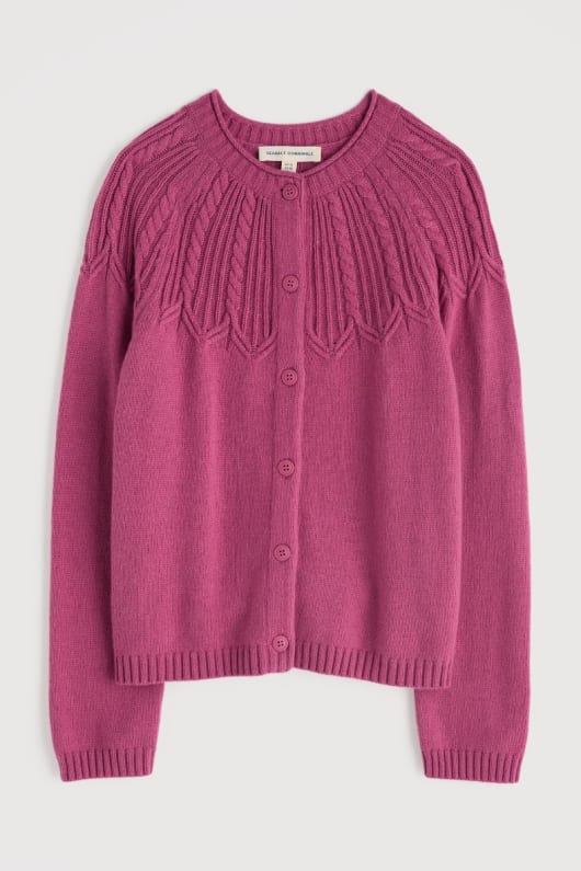 le sable de la chanson câble cardigan en maille