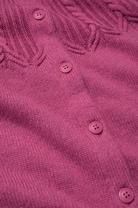 le sable de la chanson câble cardigan en maille