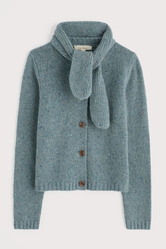 lorpin cardigan avec lÉcharpe de détails