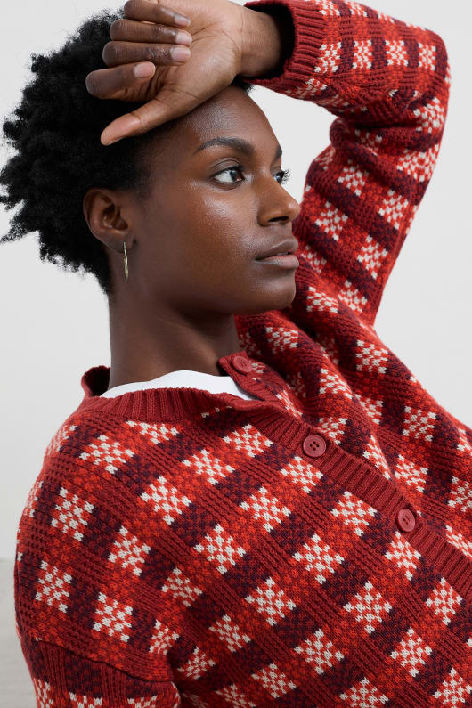 kensa coton bio vérifié cardigan