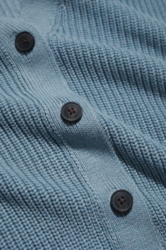 remontage du ruisseau coton bio tricot cardigan
