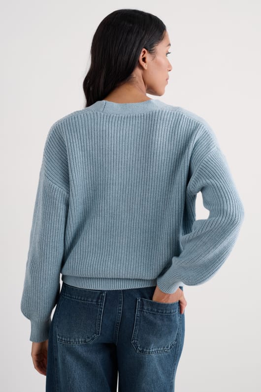 remontage du ruisseau coton bio tricot cardigan