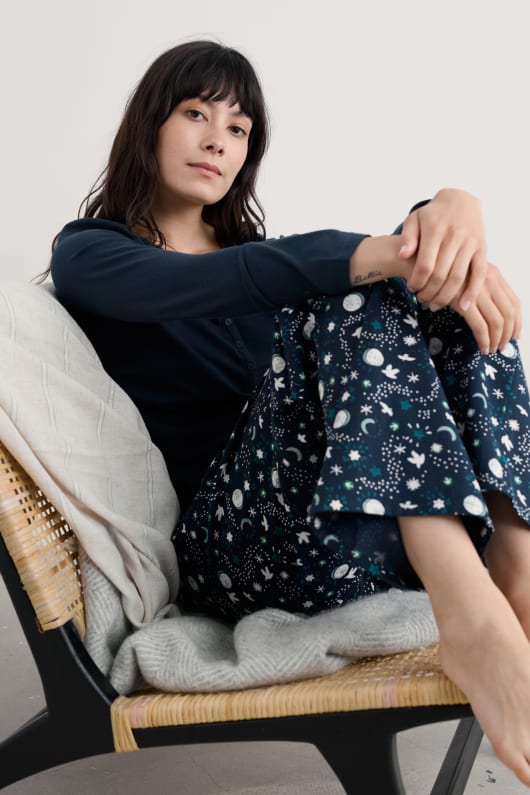 soirée chemin de coton bio pyjama