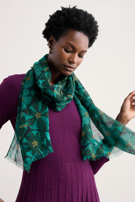 joli foulard imprimé
