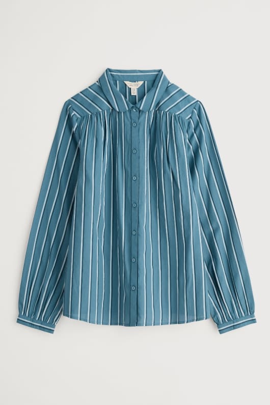 spirale de vol chemise rayée en gots-coton biologique certifié