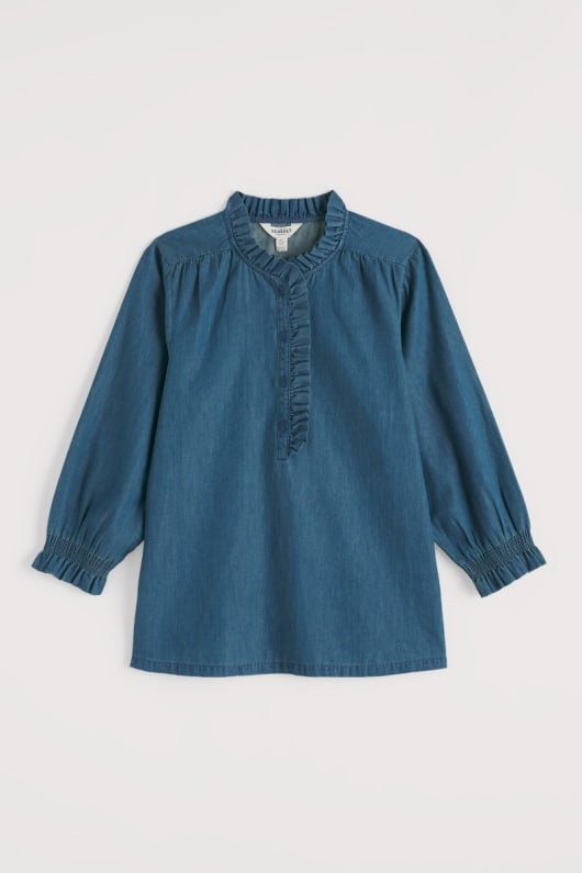 Étoile de la plume de chambray haut