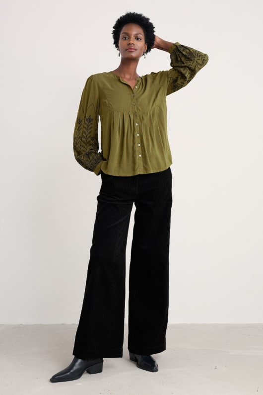 haut bois blouson t-shirt À manches