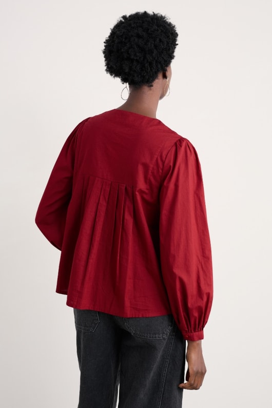 thornapple chemise brodée en gots-coton biologique certifié