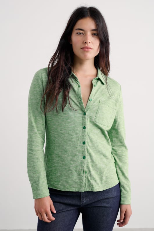 teasel tête en coton bio jersey shirt