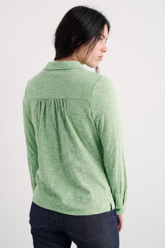 teasel tête en coton bio jersey shirt