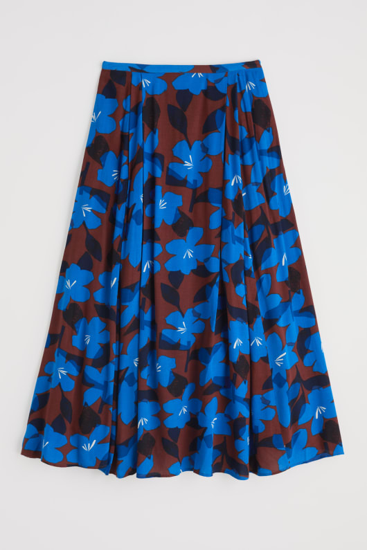 lethlean plissée jupe maxi