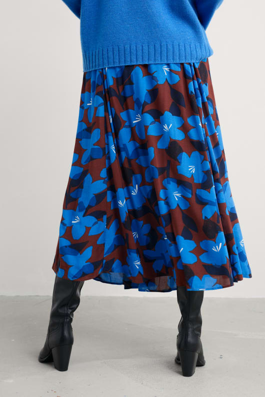 lethlean plissée jupe maxi
