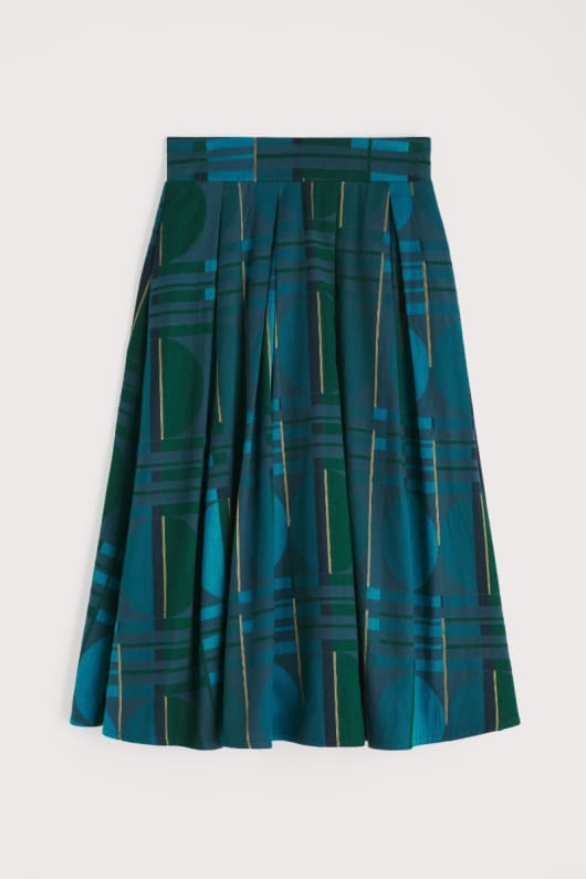 lentrelacement jupe jacquard