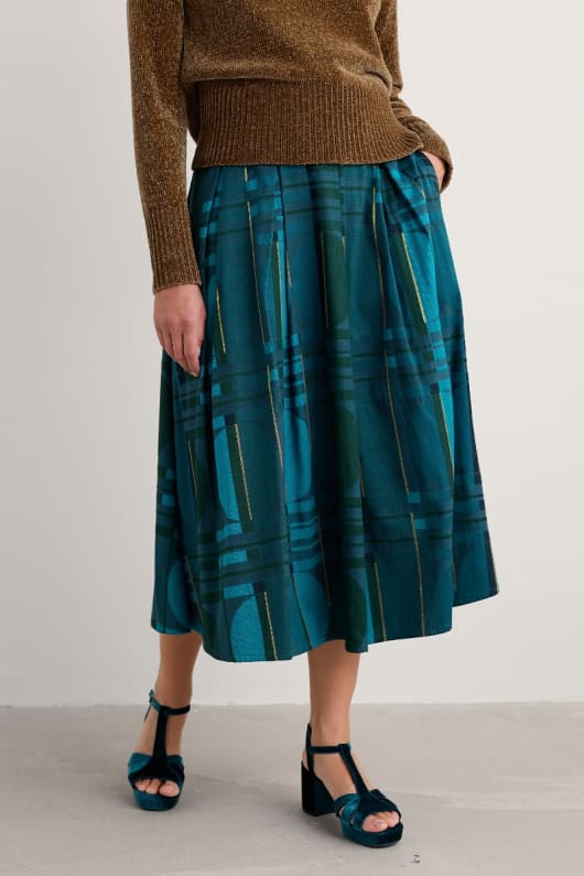 lentrelacement jupe jacquard
