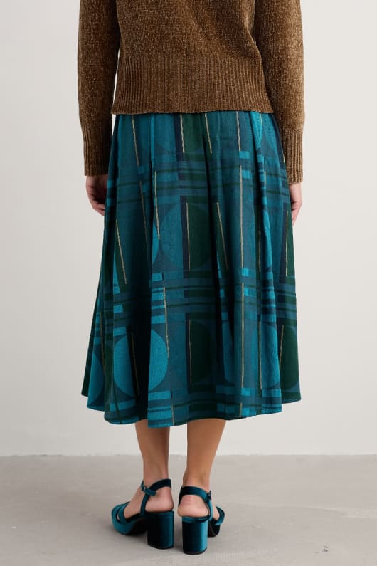 lentrelacement jupe jacquard