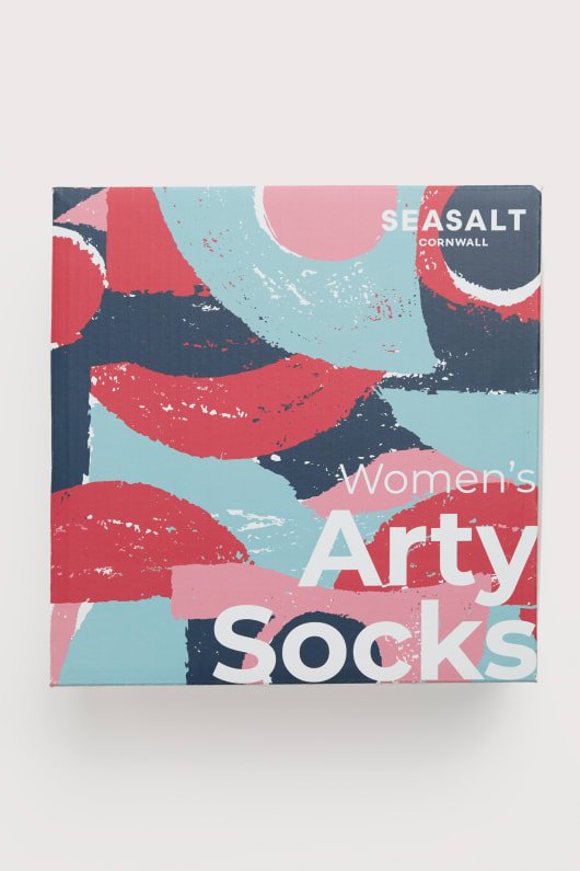 boîte-cadeau de 4 femmes pittoresque arty chaussettes