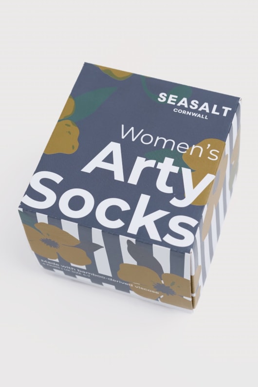 boîte-cadeau de 4 femmes floral arty chaussettes