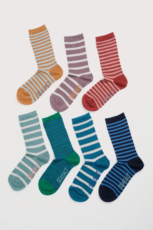 boîte-cadeau de 7 femmes de marin chaussettes